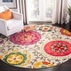 preview thumbnail 5 of 19, SAFAVIEH Monaco Kyeong Boho Rug 4' Round - Ivory/Multi - Round