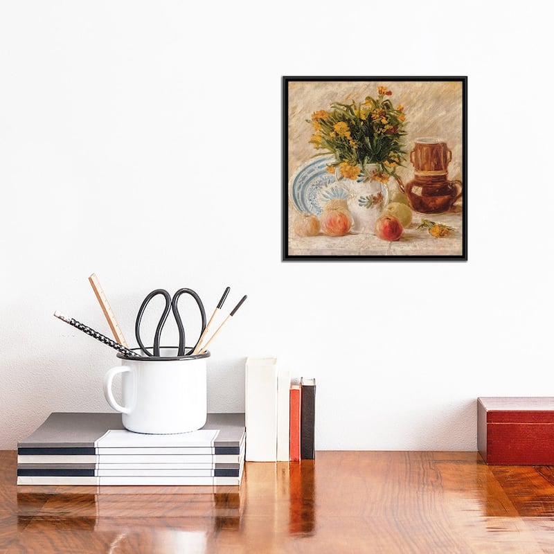 iCanvas "Still Life, 1887 " by Vincent van Gogh Framed Canvas Print