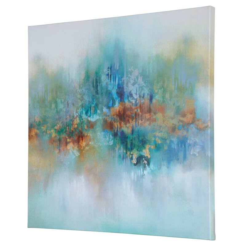 Silver Orchid Multicolor Giclee Canvas Abstract Artwork