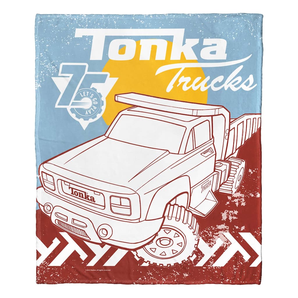 Hasbro Tonka Tonka Trucks Silk Touch Throw Blanket