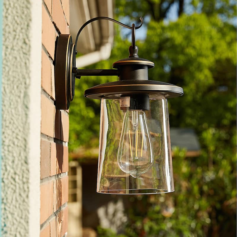 1-Light Outdoor Wall Sconce - 6.62"x8.3"x12"