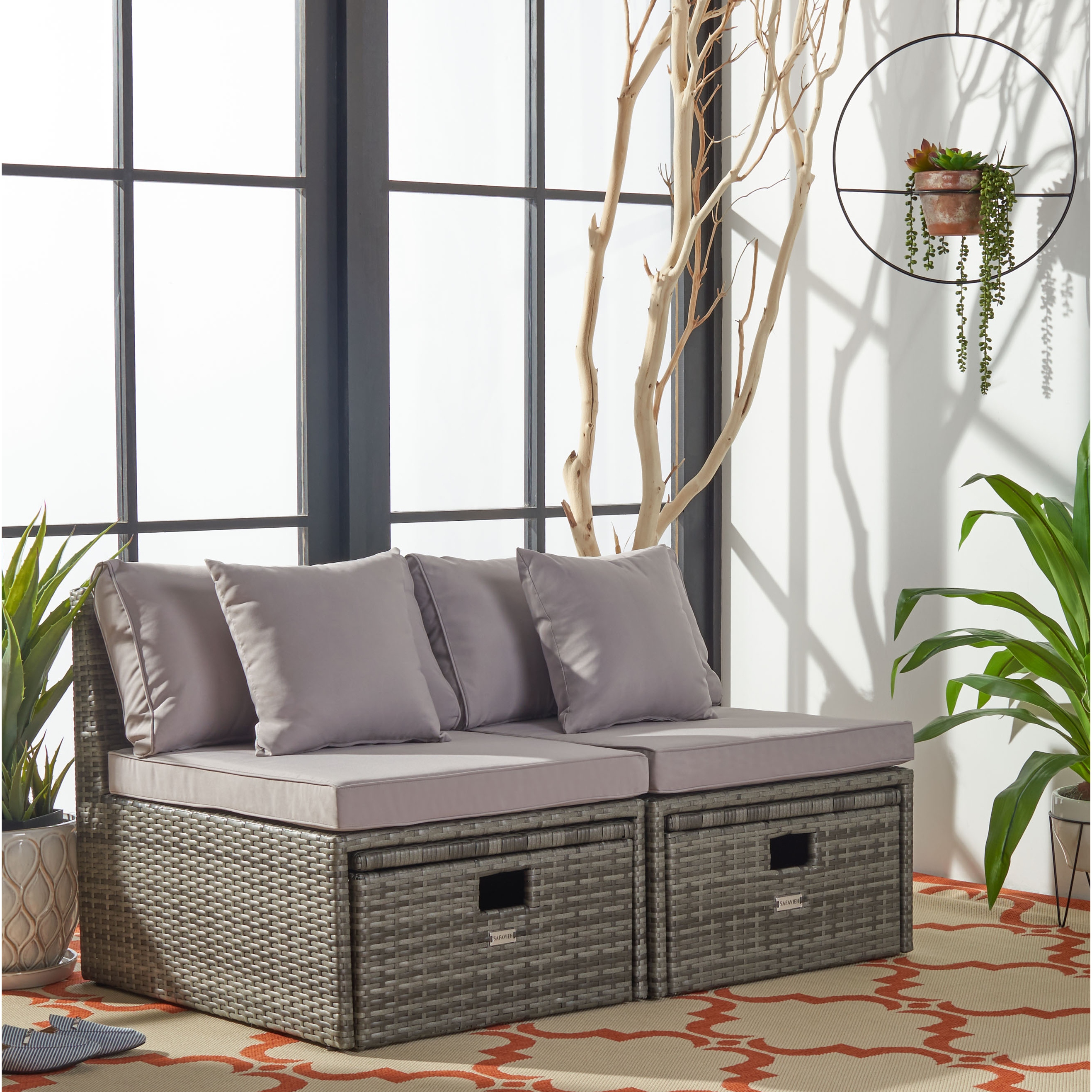 Settee with hot sale storage