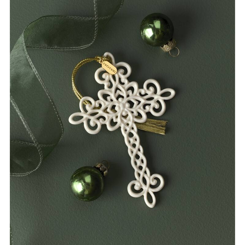 Lenox 2025 Snow Fantasies Cross Ornament