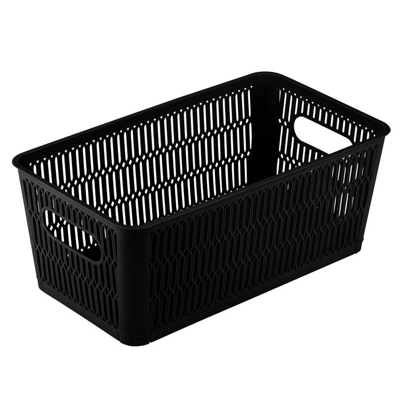 Simplify 2 Pack Slide 2 Stack It Small Storage Tote Baskets