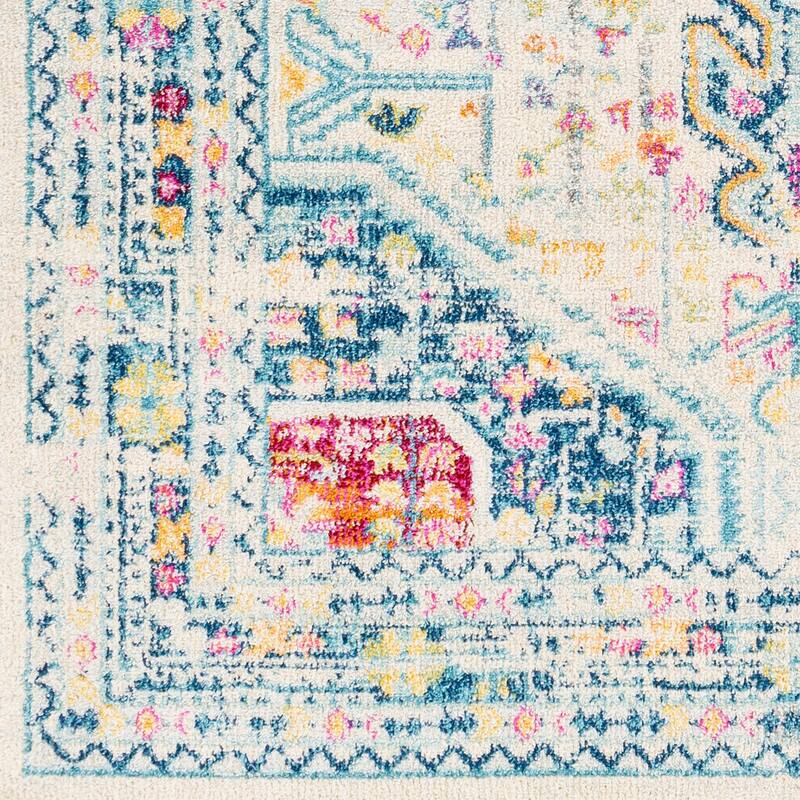 The Curated Nomad Shratton Distressed Persian Medallion Area Rug