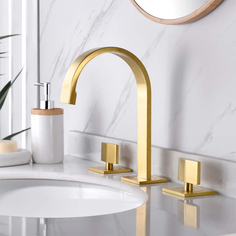 Luxier WSP05-T Widespread Bathroom Faucet with Pop-Up Drain
