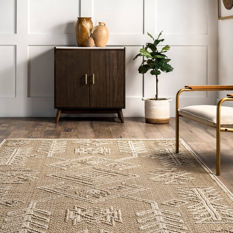 Nuloom Theresa Textured Southwestern Area Rug