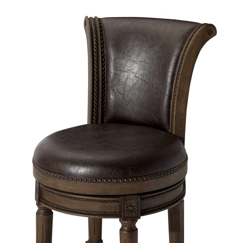 Maven Lane 31" Pullman Swivel Bar Height Kitchen Stool