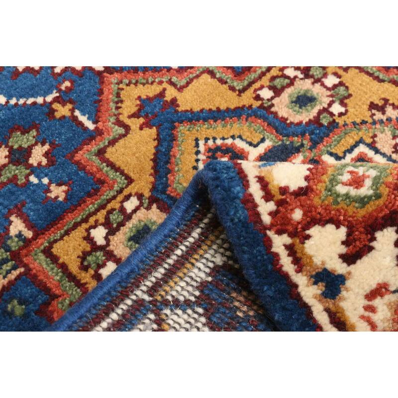 ECARPETGALLERY Hand-knotted Serapi Heritage Blue Wool Rug - 2'8 x 8'0