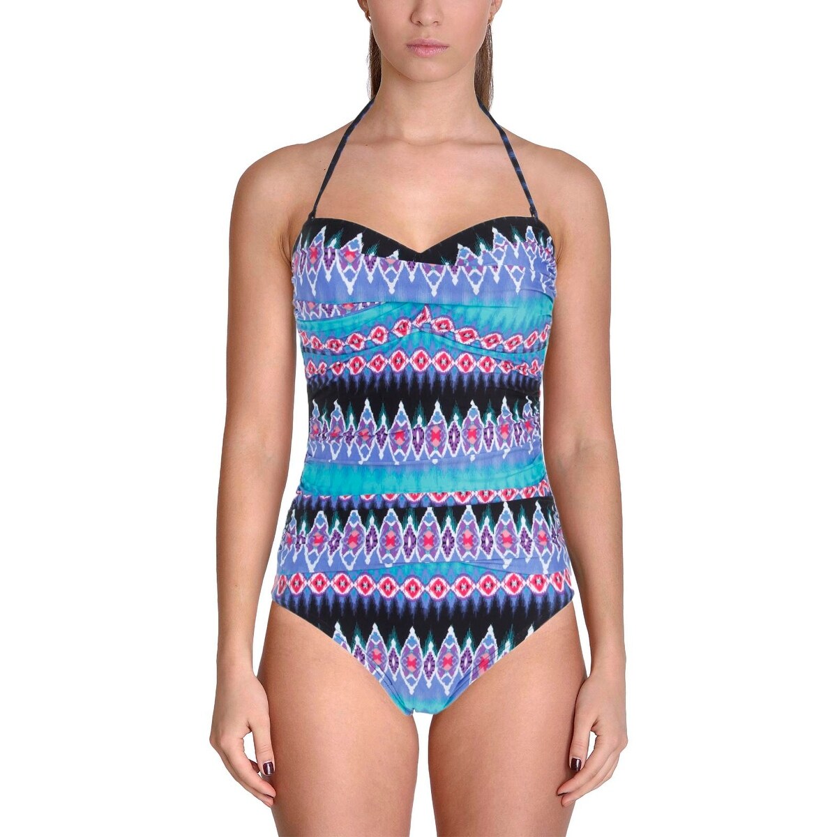 la blanca strapless one piece