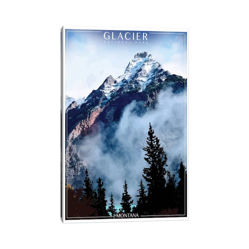 iCanvas "Glacier National Park" by Old Red Truck Canvas Print