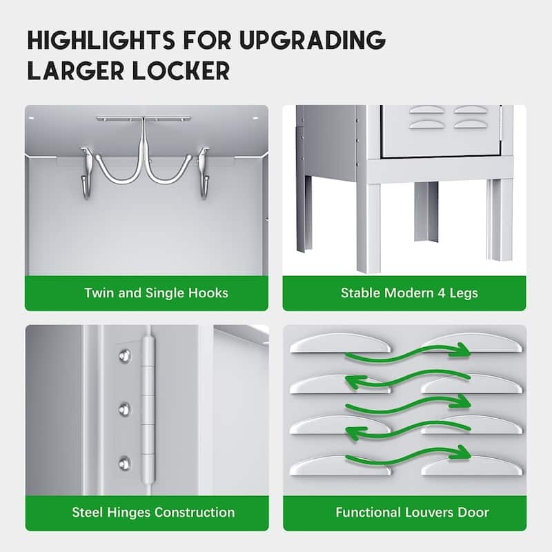 3 Door/5 Door Metal Lockers Storage Cabinet for School Office Gym Metal Storage