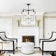 preview thumbnail 9 of 29, 5-Light Modern Linear Sputnik Branch Kitchen Island Light Clear Glass Globe Bubble Chandelier for Dining Room