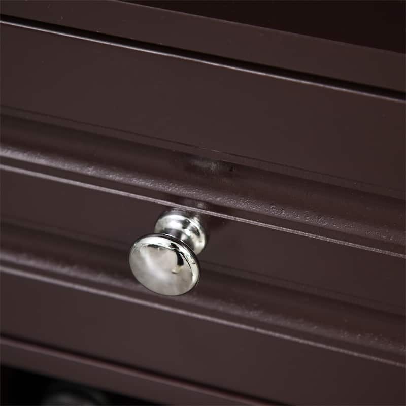Modern Wood Sideboard Buffet Cabinet with Drawer and Wine Rack