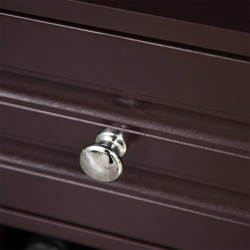 Sideboard Buffet Cabinet with Drawer and 12-Bottle Wine Rack