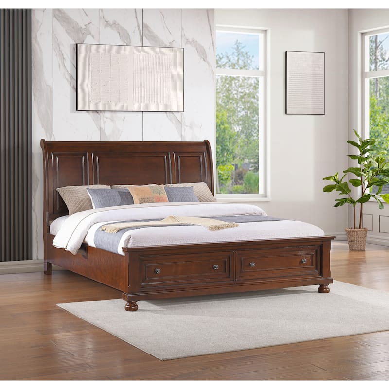 Glory Furniture G8910A-KB King Bed Rustic Cherry