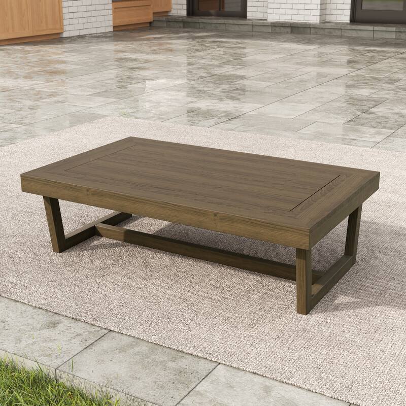 Outdoor Acacia Club Chair Set Loveseate with Weather-Resistant Cushions