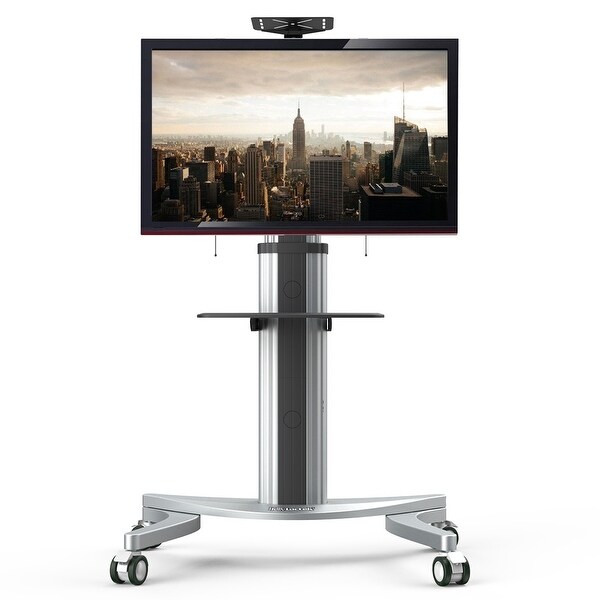 Shop Loctek P2 Mobile Tv Floor Cart For Lcd Led Plasma Flat Panels Stand With Wheels Mobile Fits 32 70 Overstock 18130959