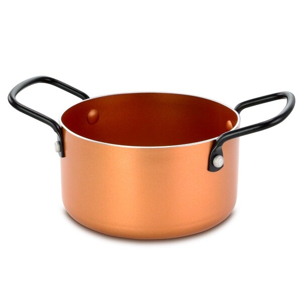 Gibson Home Cairo Sunset 1.4 Qt. Mini Aluminum Open Dutch Oven in Copper. Opens flyout.