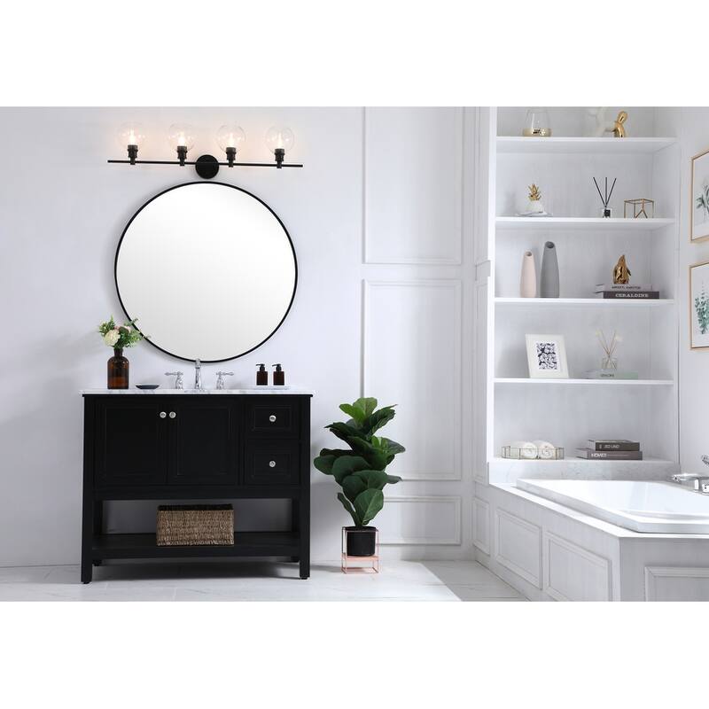 Camille Clear Glass 4-light Wall Sconce