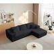 preview thumbnail 7 of 46, GDFStudio - 104" Cloud Modern Innovative Chenille Modular Sofa with L-Shape Chaise and Deep Seat