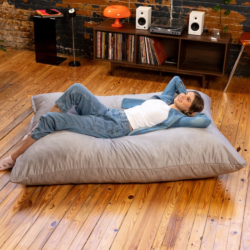 Jaxx 5.5' Huge Bean Bag Floor Pillow and Lounger for Adults - Microsuede