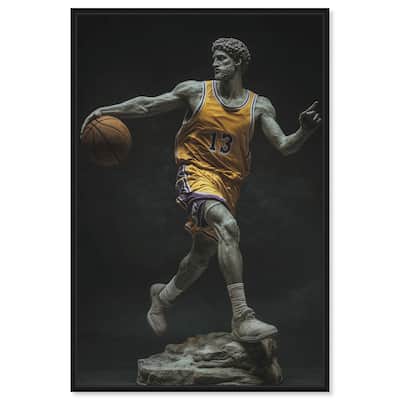 Basketball Sculpture II Canvas by Art Remedy