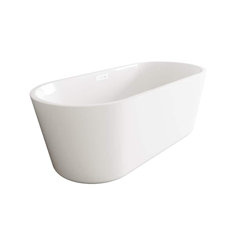 Odell Soaking Bathtub in Glossy White