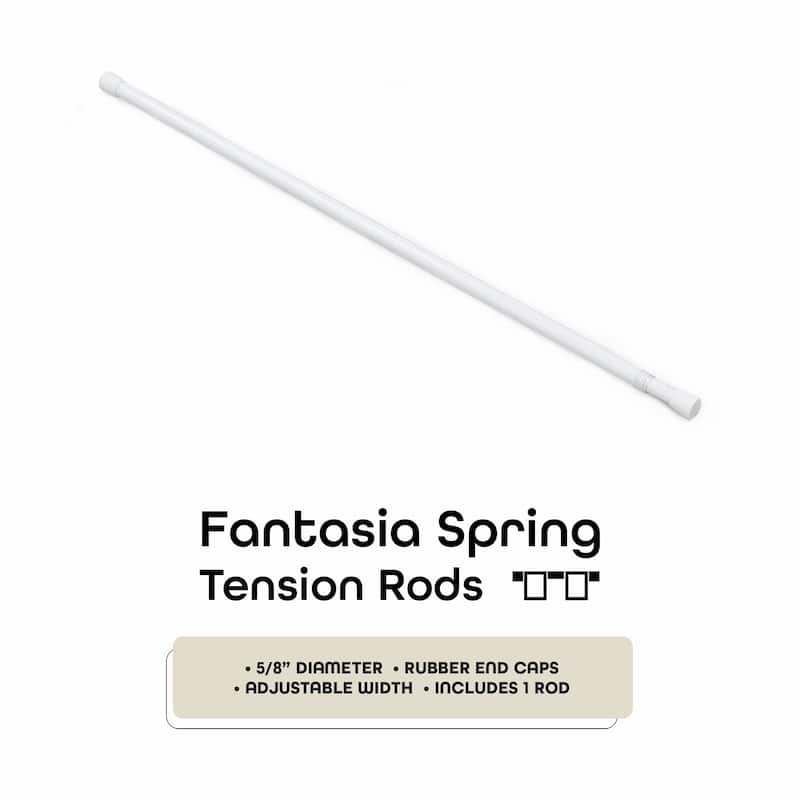 ACHIM Fantasia 5/8" Spring Tension Rod
