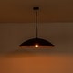 preview thumbnail 30 of 34, 1-Light Black Gold Oversized Metal Dome Pendant Light - 27in