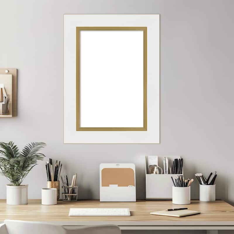 Amanti Art Eva Black Silver Framed Dry Erase Magnetic Board
