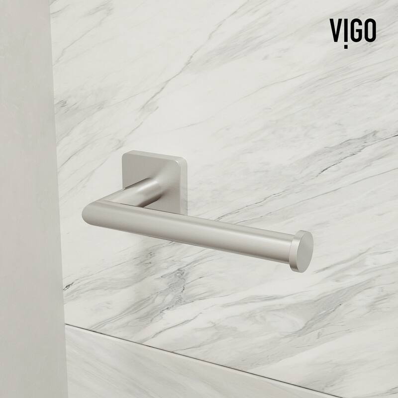 VIGO Satro 3-Piece Bathroom Hardware Accessory Set with 24 in. Towel Bar, Toilet Paper Holder, Hand Towel Holder