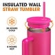 preview thumbnail 25 of 46, Cheer Collection Insulated Tumbler with Reusable Straw