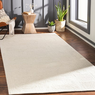 Livabliss Sarada Handmade Boho Geometric Wool Area Rug