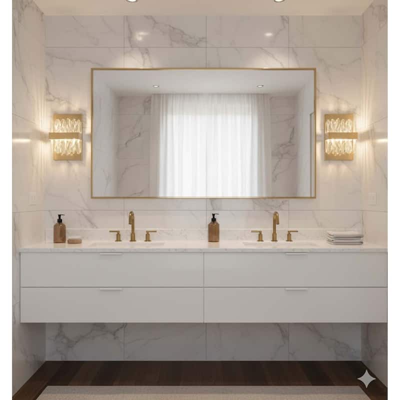 10" Gold Stainless Steel LED Wall Sconce