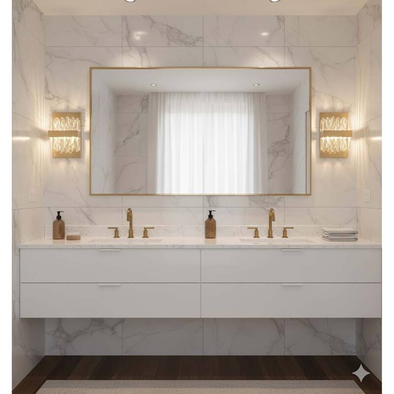 10" Gold Stainless Steel LED Wall Sconce