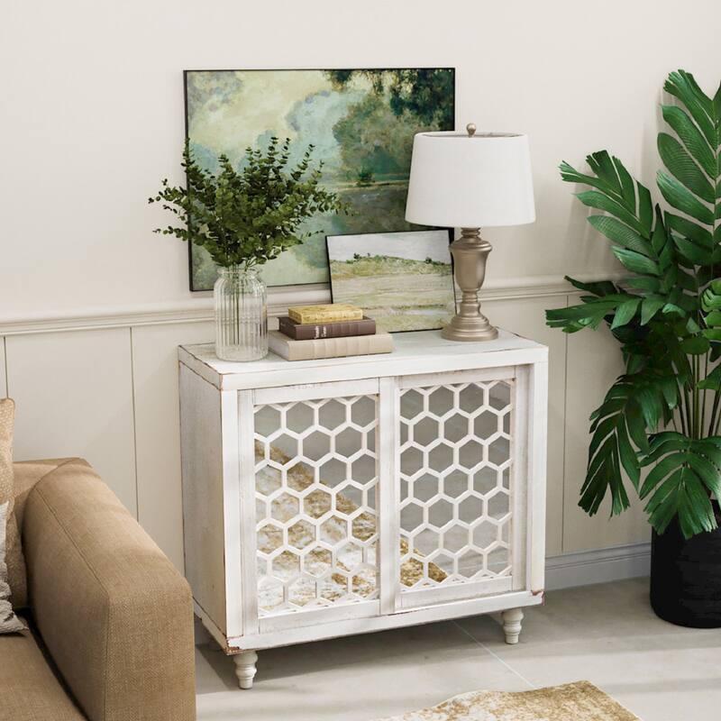 SUNBURY Solid Wood Buffets and Storage Accent Cabinet