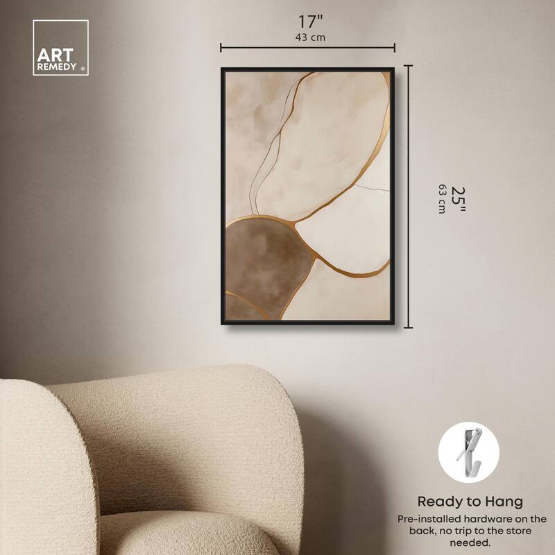 Taupe Terrain I Canvas by Art Remedy