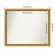preview thumbnail 90 of 191, Wall Mirror Choose Your Custom Size - Extra Large, Townhouse Gold Wood Outer Size: 44 x 36 in