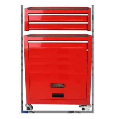 5 Drawer Detachable Tool Cabinet with Moving Wheel 2 Brakes, Tool Box - 5-Drawer