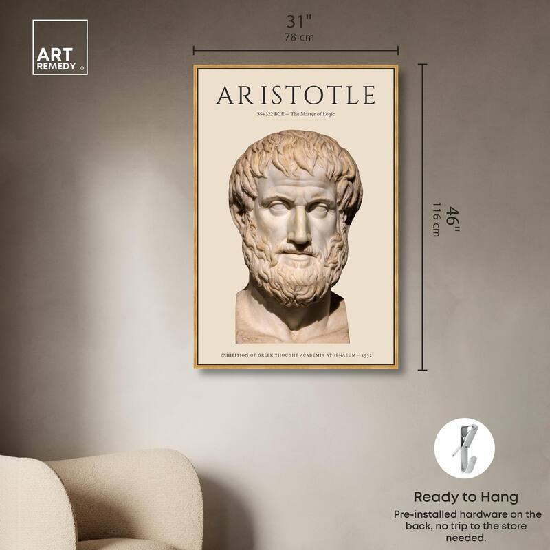 Greek Thinker Canvas by Art Remedy