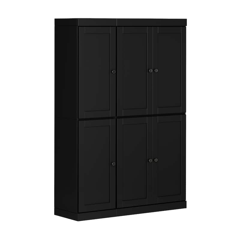 Palace Imports 100% Solid Wood 48.5" Pantry Cabinet with Shaker Doors and Adjustable Shelves