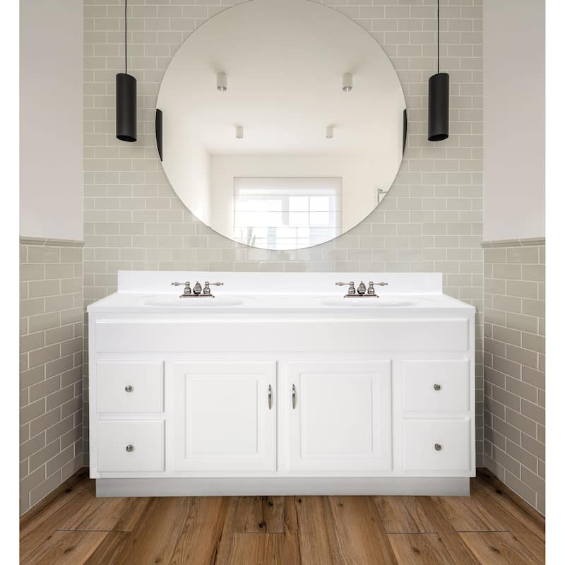 Design House 586438 Concord 60" Free Standing Double Basin Vanity Set