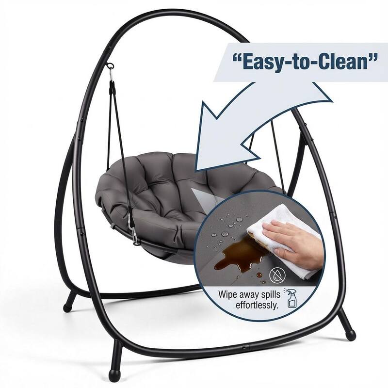 Oversized Hanging Egg Chair with Stand