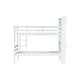 preview thumbnail 11 of 21, Twin Over Twin Bunk Bed with Bookcase Headboard, Guardrails and Ladder, Convertible to 2 Twin Beds with Shelves for Multi Childs