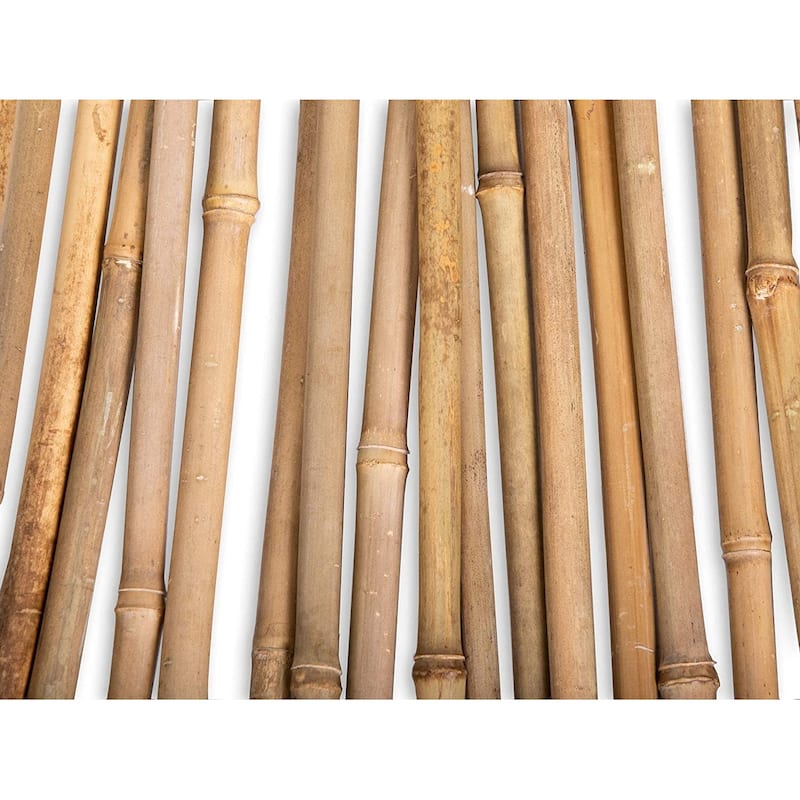 Bamboo Stakes For Gardening Plant Support for Garden Natural (25-Pack)