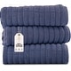 preview thumbnail 53 of 61, Classic Turkish Towels Cotton Bath Sheets Set of 3 Oversized Ribbed Towels, Ultra-Soft & Absorbent - 40x65