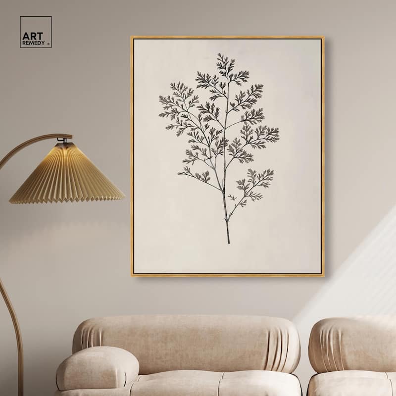 Aniseed Anatomy II Canvas Delicate Floral by Art Remedy