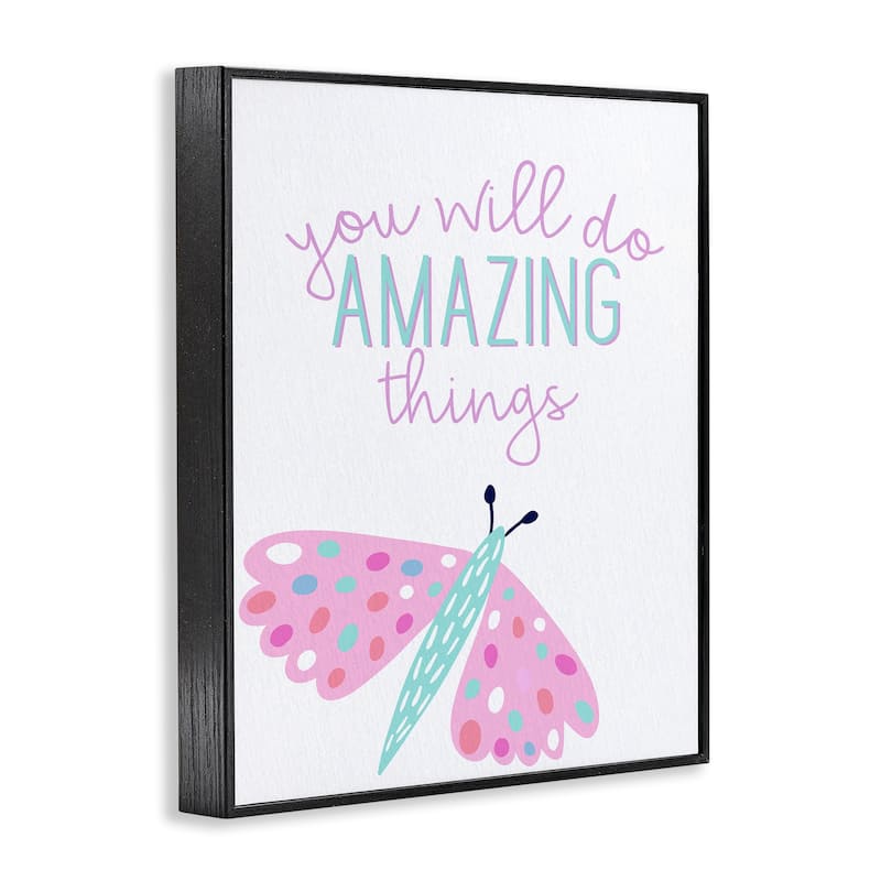 Stupell You Will Do Amazing Things Framed Giclee Art Design By Kim Allen