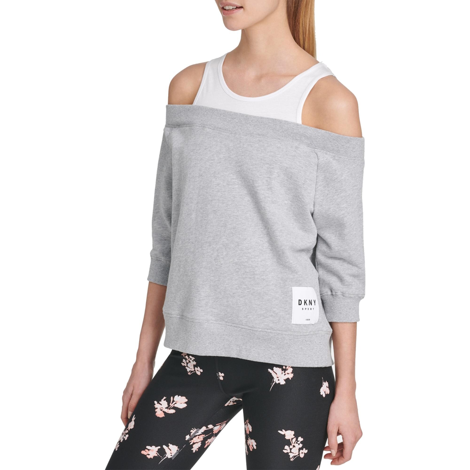 dkny cold shoulder top
